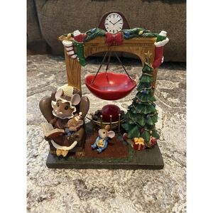 Mouse Mantel YANKEE CANDLE Hanging Bowl Wax Tart Warmer TEA LIGHT Christmas 7.5"
